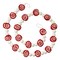 Peppermint Candy Wool Garland - 72" Holiday Decor for Christmas, Indoor Use, Red Banners and Tree Garlands